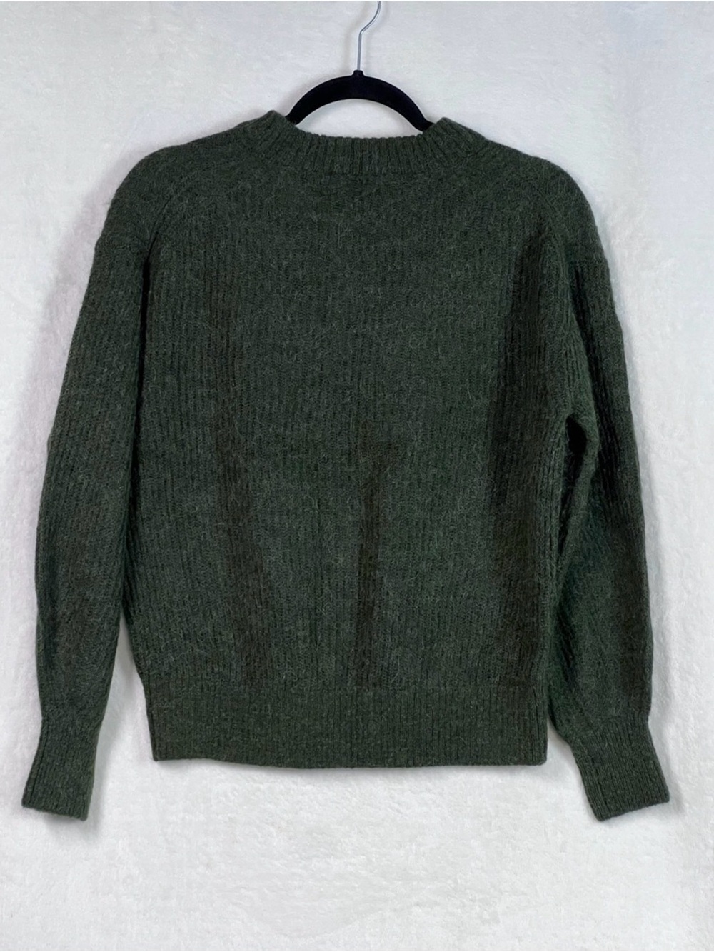 Everlane The Cocoon Crew Neck Sweater In Alpaca Dark Forest Size S NWT - Picture 6 of 9
